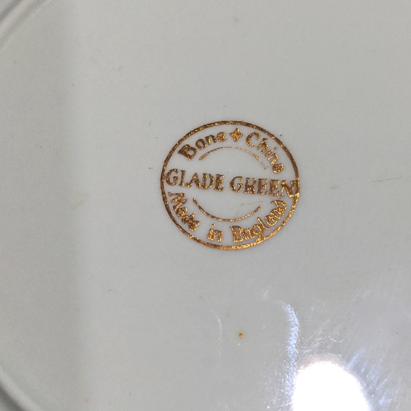 Glade green bone china small plates - Picture 7 of 7